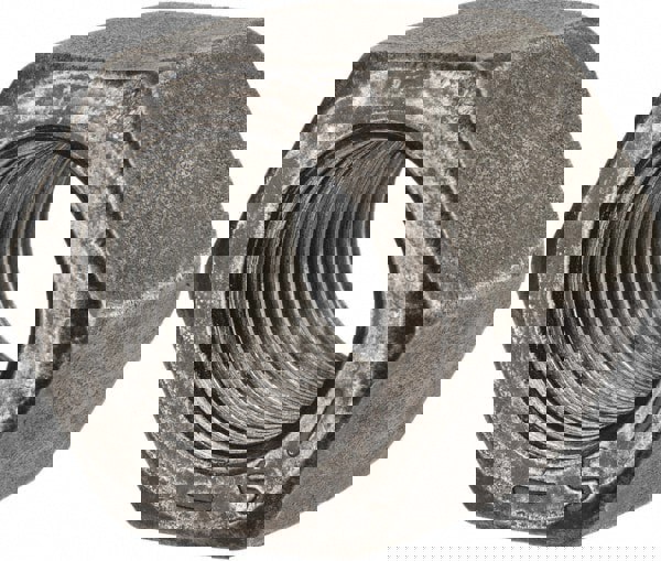 High Hex Nut: 1/2-20, Grade 8 Steel, Bright/Uncoated Finish