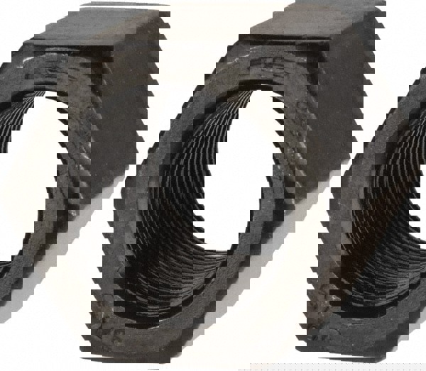 High Hex Nut: 3/4-16, Grade 8 Steel, Bright/Uncoated Finish