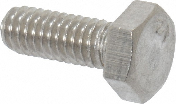 Hex Head Cap Screw: M4x0.7, 10.00 mm Length Under Head, Grade 18-8 & Austenitic Grade A2 Stainless Steel