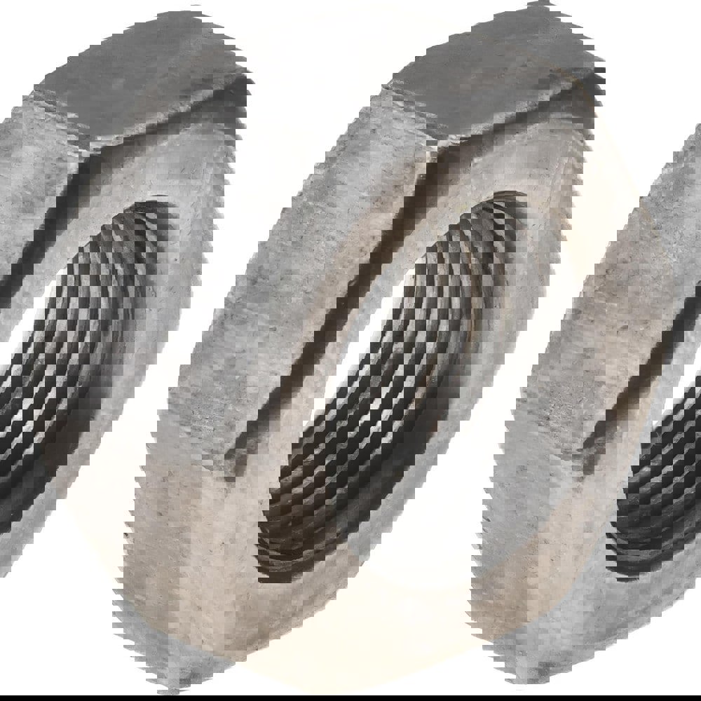 Hex Nut: 7/16-20, Grade SAE J995 Grade 2 Steel, Bright/Uncoated Finish