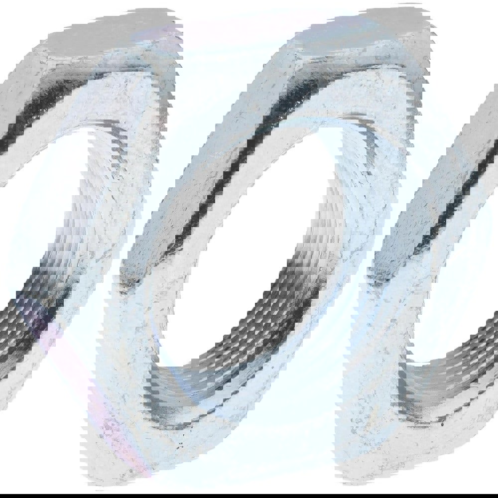 Hex Nut: 7/8-14, SAE J995 Grade 2 Steel, Zinc-Plated