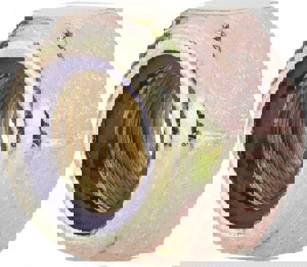 Hex Lock Nut: Insert Lock, Nylon Insert, 1/2-20, Grade 8 Steel, Yellow Zinc Dichromate Finish