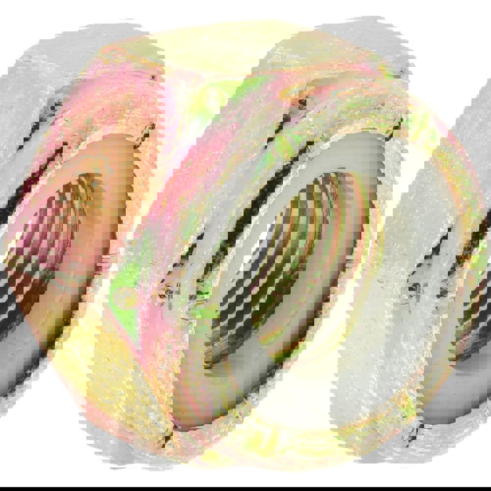 Hex Lock Nut: Insert Lock, Nylon Insert, 9/16-12, Grade 8 Steel, Yellow Zinc Dichromate Finish
