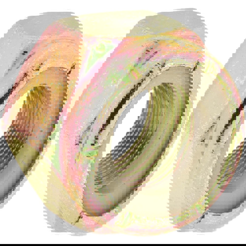 Hex Lock Nut: Insert Lock, Nylon Insert, 9/16-18, Grade 8 Steel, Yellow Zinc Dichromate Finish