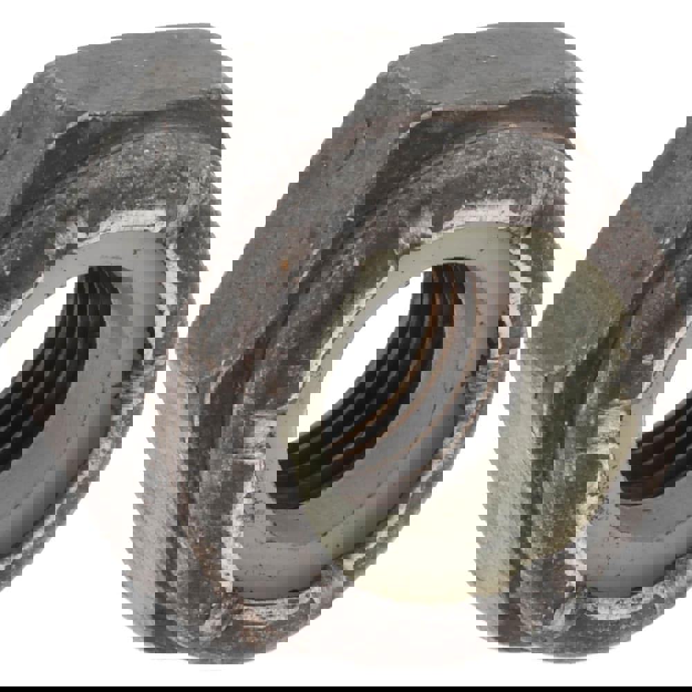 Hex Lock Nut: Insert Lock, Nylon Insert, 1/4-28, Grade 8 Steel, Bright/Uncoated Finish