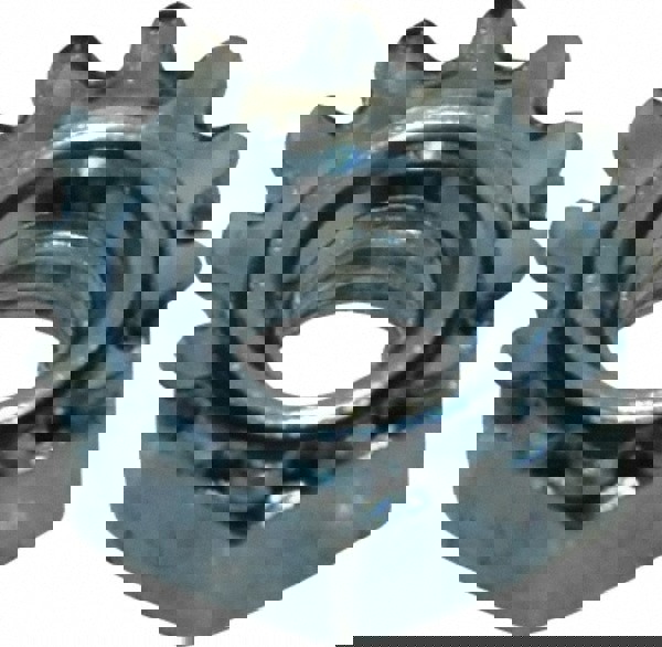 #12-24, Zinc Plated, Steel K-Lock Hex Nut with External Tooth Lock Washer