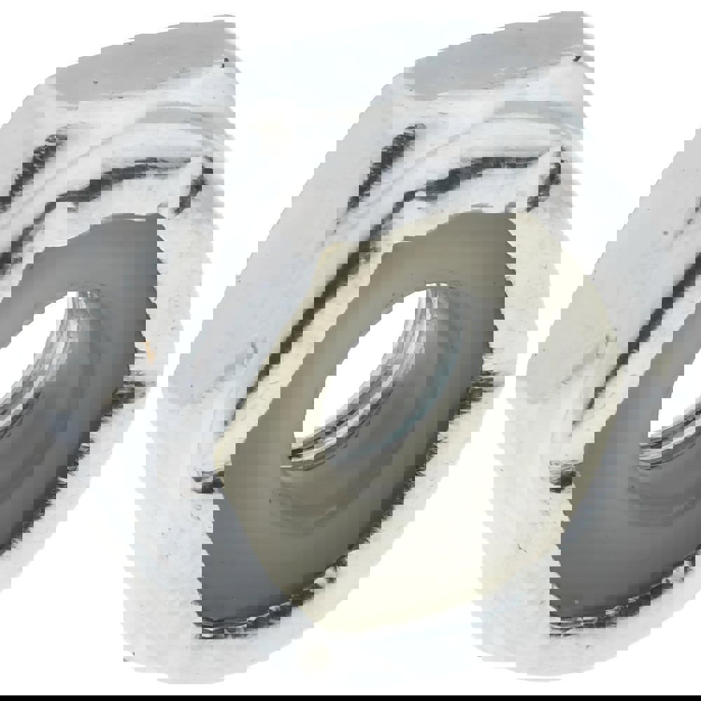 Hex Lock Nut: Insert Lock, Nylon Insert, #8-32, Grade 2 Steel, Zinc Finish