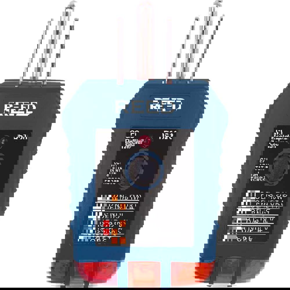 Circuit Continuity & Voltage Testers; Tester Type: Receptacle Tester with GFCI ; Minimum Voltage: 110 VAC ; Maximum Voltage: 125V AC ; Display Type: LED ; Audible Alert: No ; Batteries Included: No