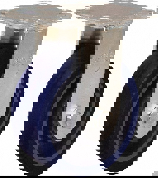 Rigid Top Plate Caster: Polyurethane Mold on to Cast Iron Center, 5