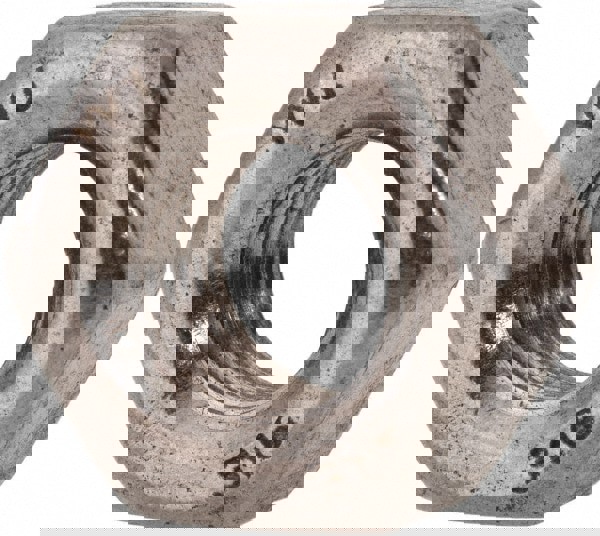 Heavy Hex Nut: 7/16-20, Grade 316 Stainless Steel, Bright/Uncoated Finish