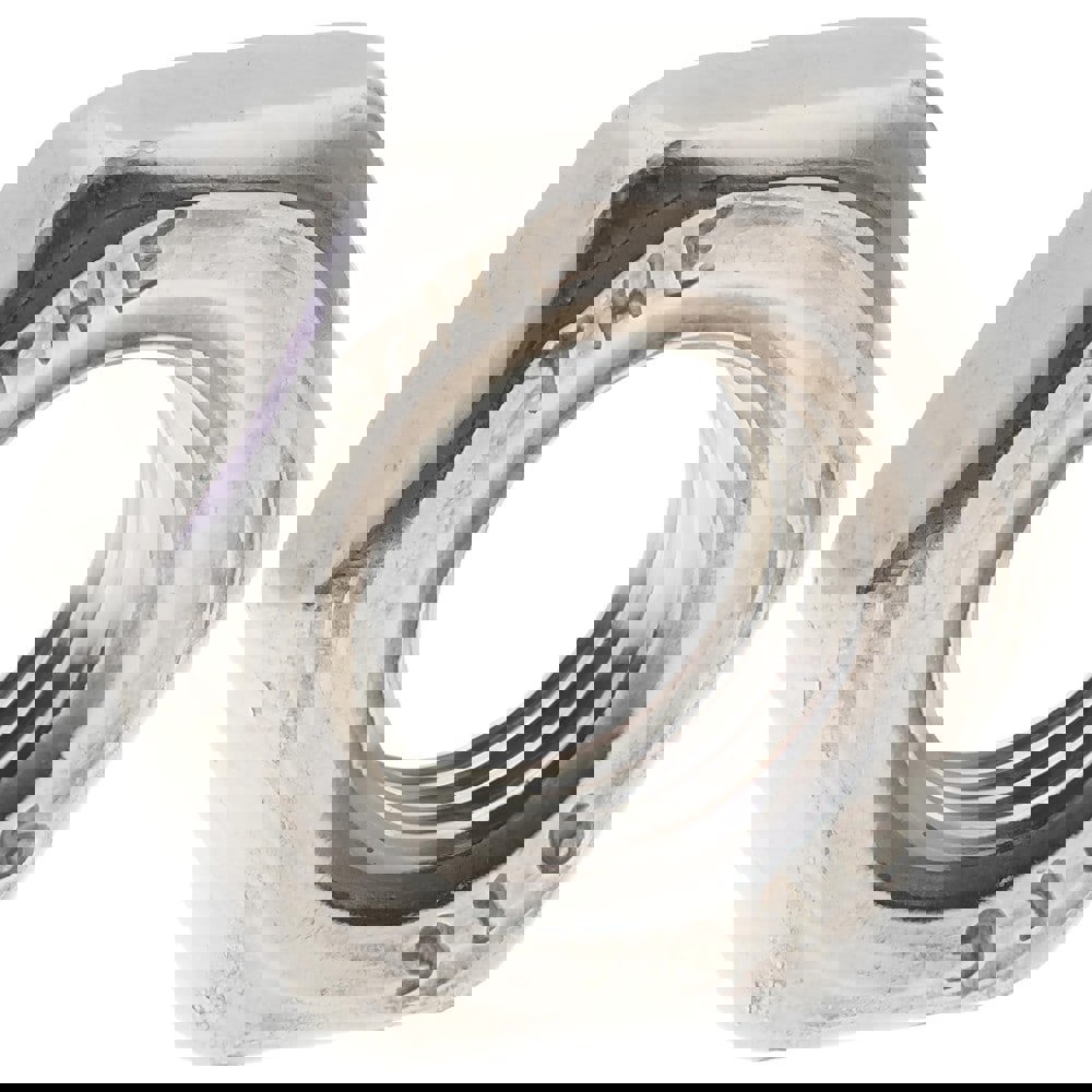 Jam Nut: 1/4-28, Grade 316 Stainless Steel, Bright/Uncoated Finish