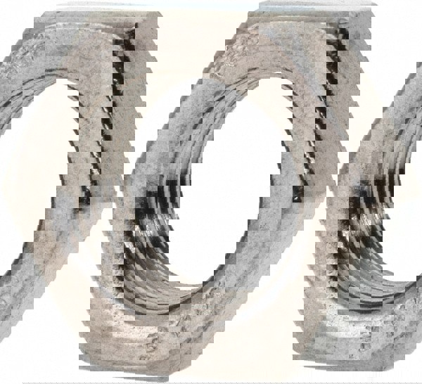 Jam Nut: 1/2-20, Grade 316 Stainless Steel, Bright/Uncoated Finish