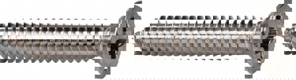 Sheet Metal Screw: #6, Flat Head, Phillips Drive, 1