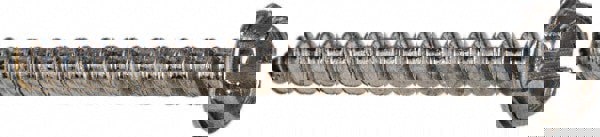 Sheet Metal Screw: #6, Hex Washer Head, Slotted Drive, 1-1/2