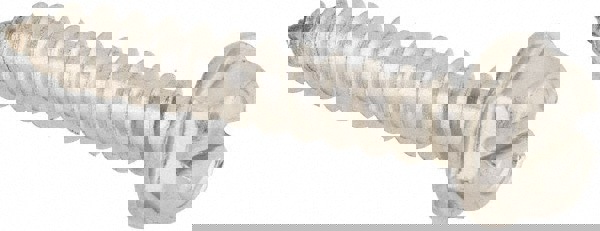 Sheet Metal Screw: #8, Hex Washer Head, Slotted Drive, 1