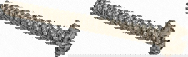 Sheet Metal Screw: #8, Hex Washer Head, Slotted Drive, 2