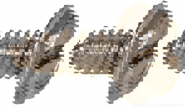 Sheet Metal Screw: #10, Hex Washer Head, Slotted