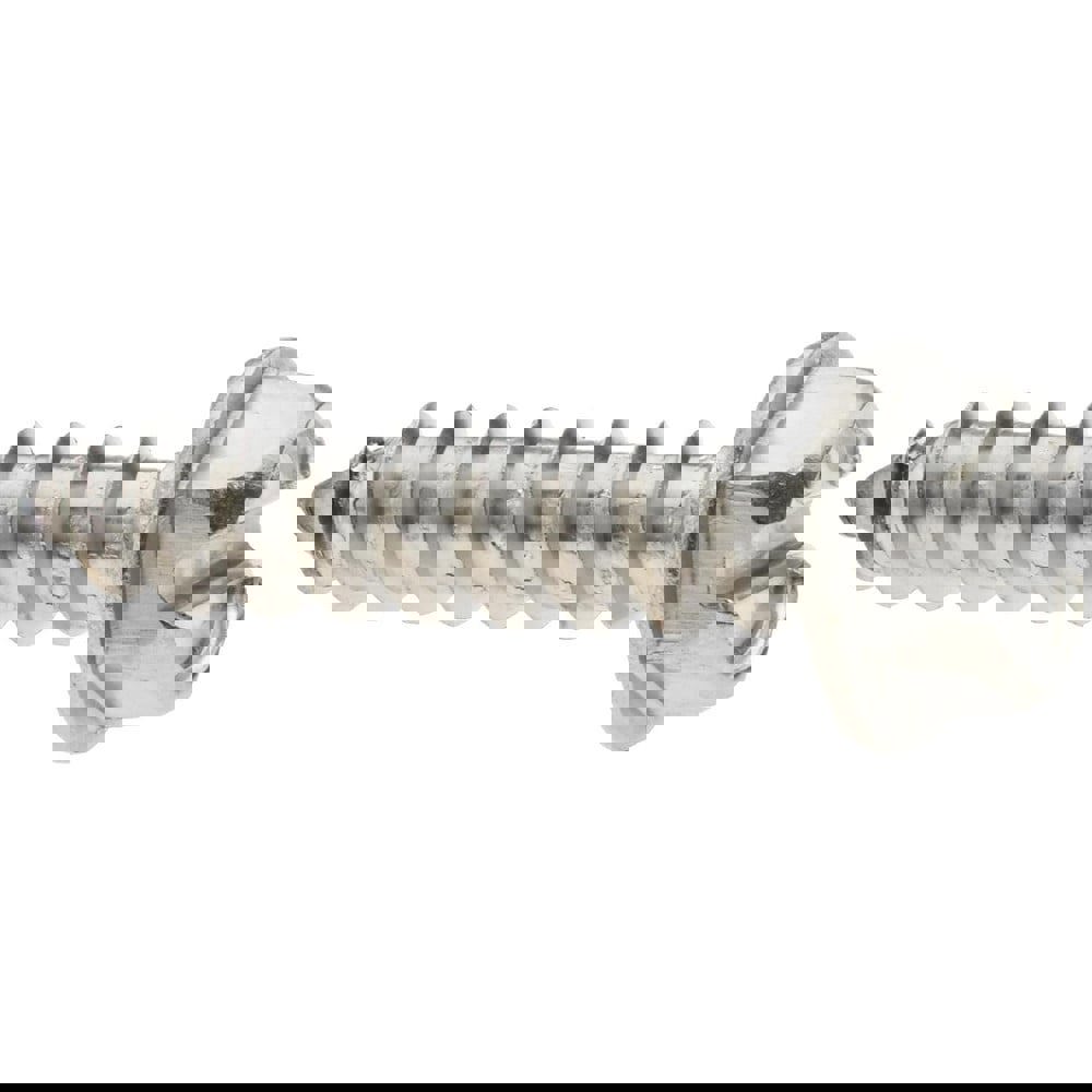 Sheet Metal Screw: #12, Hex Washer Head, Slotted