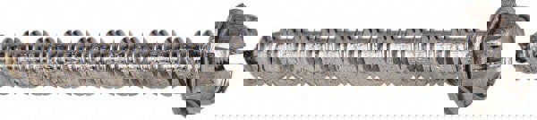 Sheet Metal Screw: #12, Hex Washer Head, Slotted Drive, 2