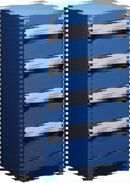 4 Drawer Avalanche Blue Steel Modular Storage Cabinet