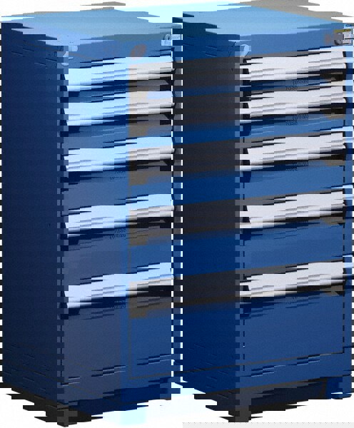 5 Drawer Avalanche Blue Steel Modular Storage Cabinet