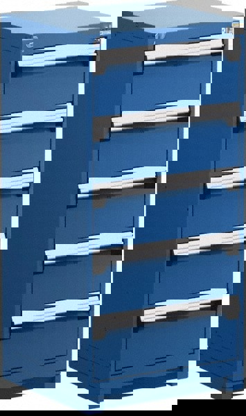 5 Drawer Avalanche Blue Steel Modular Storage Cabinet