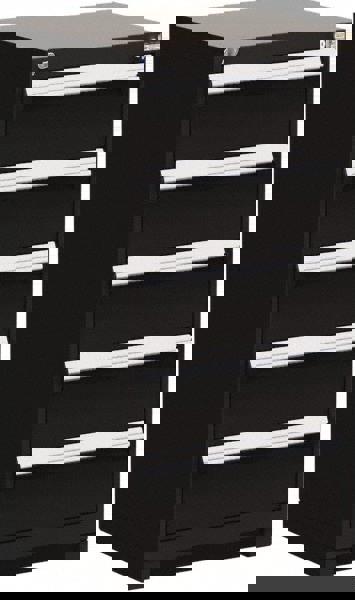 5 Drawer Black Steel Modular Storage Cabinet