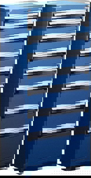 8 Drawer Avalanche Blue Steel Modular Storage Cabinet