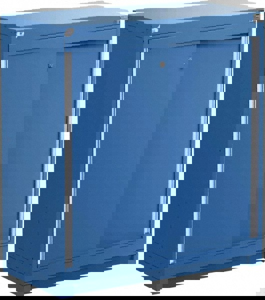 2 Drawer Avalanche Blue Steel Modular Storage Cabinet