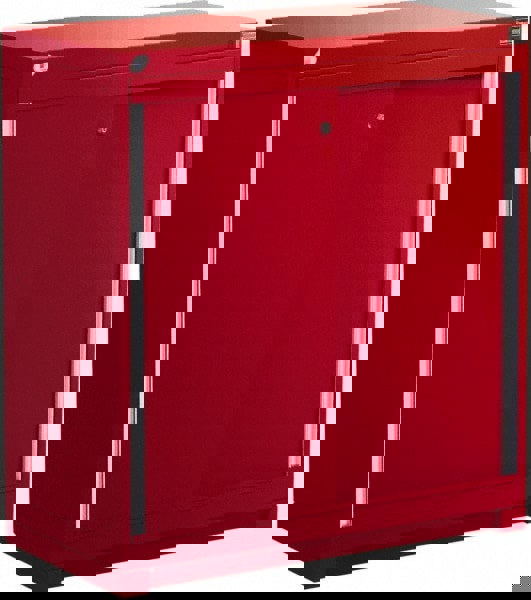 2 Drawer Flame Red Steel Modular Storage Cabinet