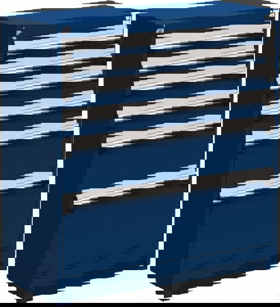 6 Drawer Avalanche Blue Steel Modular Storage Cabinet