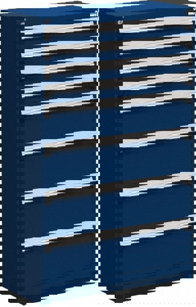 8 Drawer Avalanche Blue Steel Modular Storage Cabinet