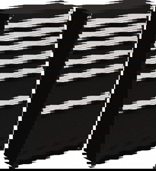 6 Drawer Black Steel Modular Storage Cabinet