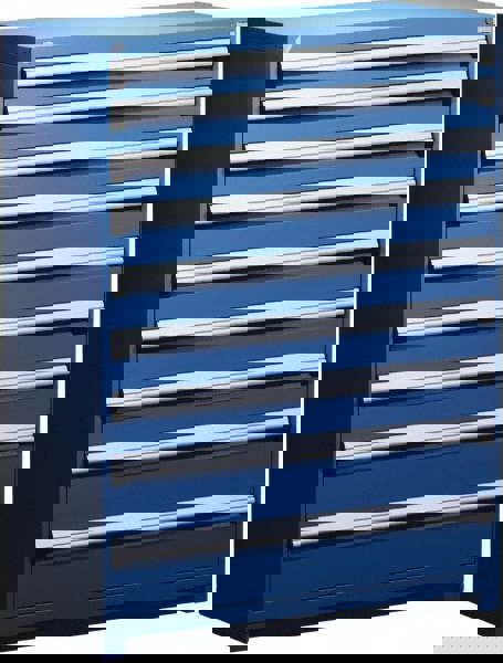 9 Drawer Avalanche Blue Steel Modular Storage Cabinet