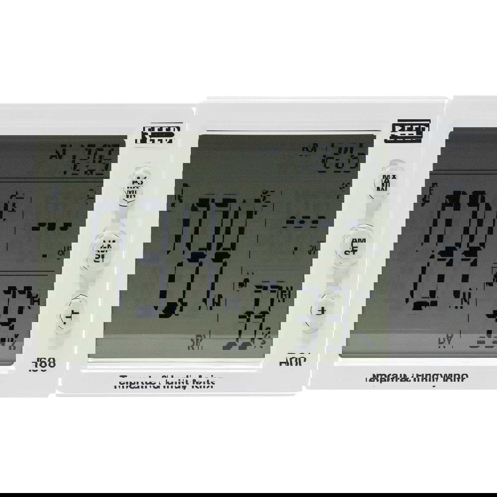 Thermometer/Hygrometers: Minimum Relative Humidity (%): 20; Maximum Relative Humidity (%): 95.00; Minimum Temperature (C): -40.00; Minimum Temperature (F): -40.000; Maximum Temperature (C): 50.00; Maximum Temperature (F): 122.000; Resolution: 0.1; Power S