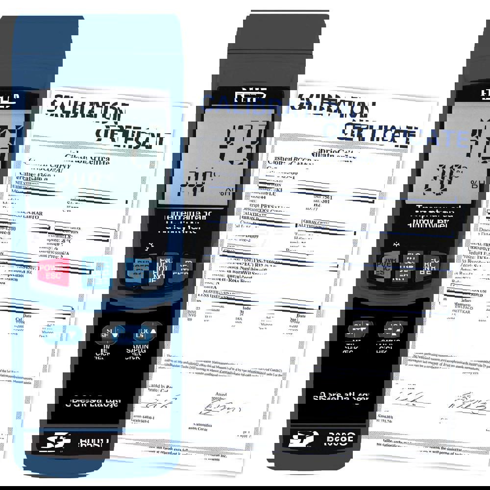 Thermometer/Hygrometers: Minimum Relative Humidity (%): 5; Maximum Relative Humidity (%): 95.00; Minimum Temperature (C): 0.00; Minimum Temperature (F): 32.000; Maximum Temperature (C): 50.00; Maximum Temperature (F): 122.000; Resolution: 0.1; Accuracy Re