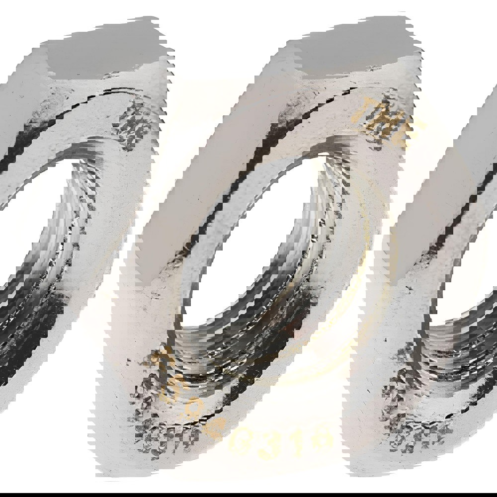 Hex Nut: 5/16-18, Grade 316 Stainless Steel, Uncoated