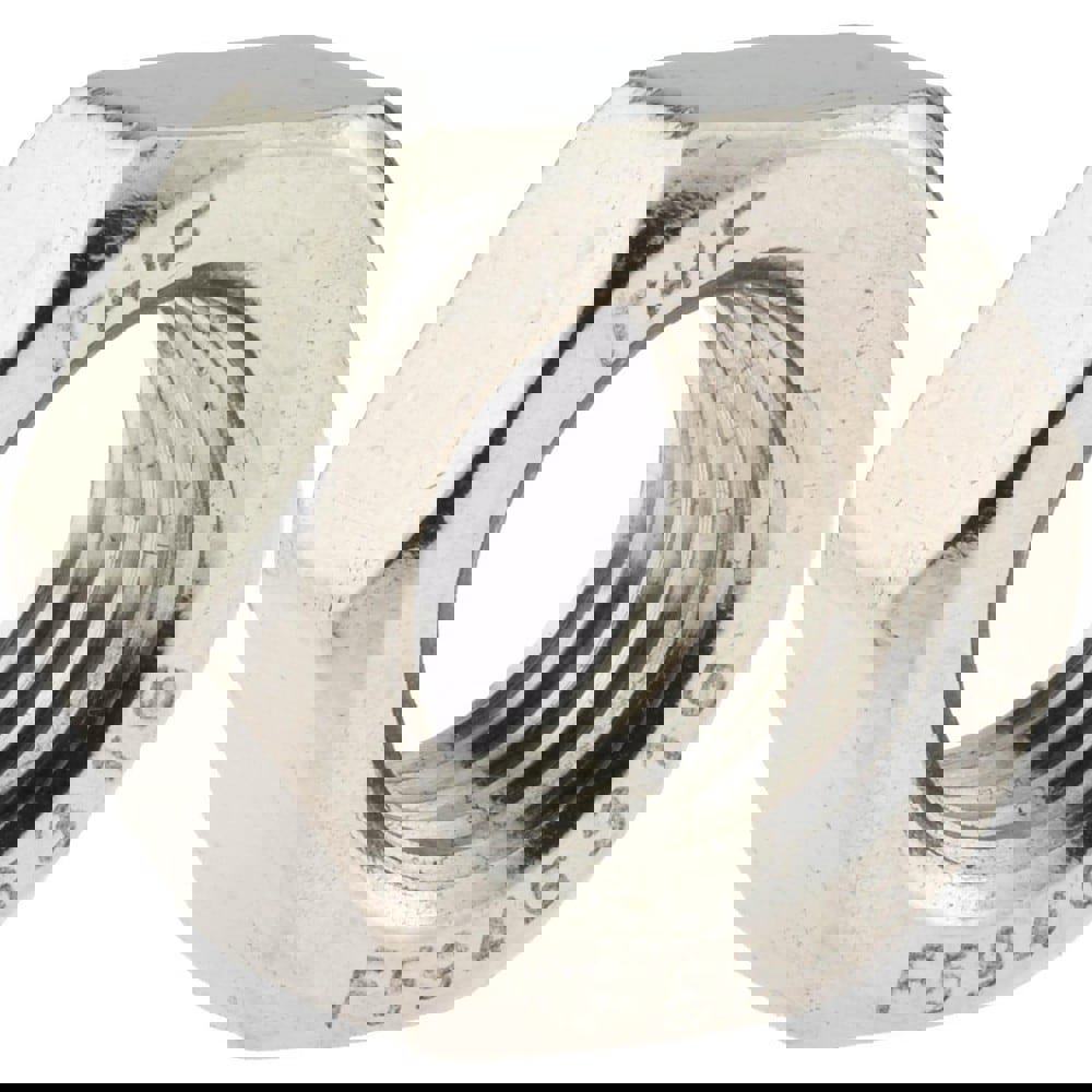 Hex Nut: 1/2-13, Grade 316 Stainless Steel, Uncoated