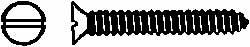 Sheet Metal Screw: #12, Flat Head, Slotted