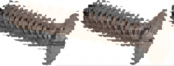 Sheet Metal Screw: #8, Flat Head, Slotted Drive, 1