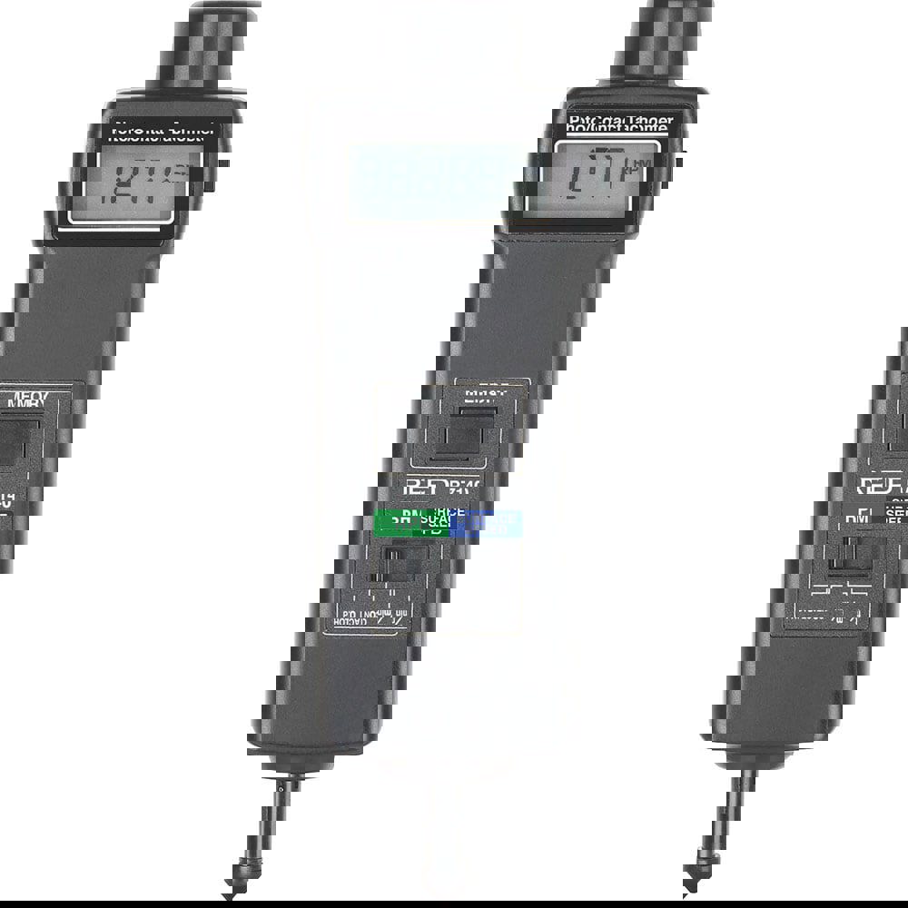 Tachometers; Type: Contact/Non-Contact; Minimum Measurement (RPM): 5.00; Maximum Measurement (RPM): 99999.00; Meter Length (mm): 215.00; Meter Length (Decimal Inch): 8.5000; Meter Width (mm): 65.00; Meter Width (Decimal Inch): 2.6000; Meter Thickness (mm)