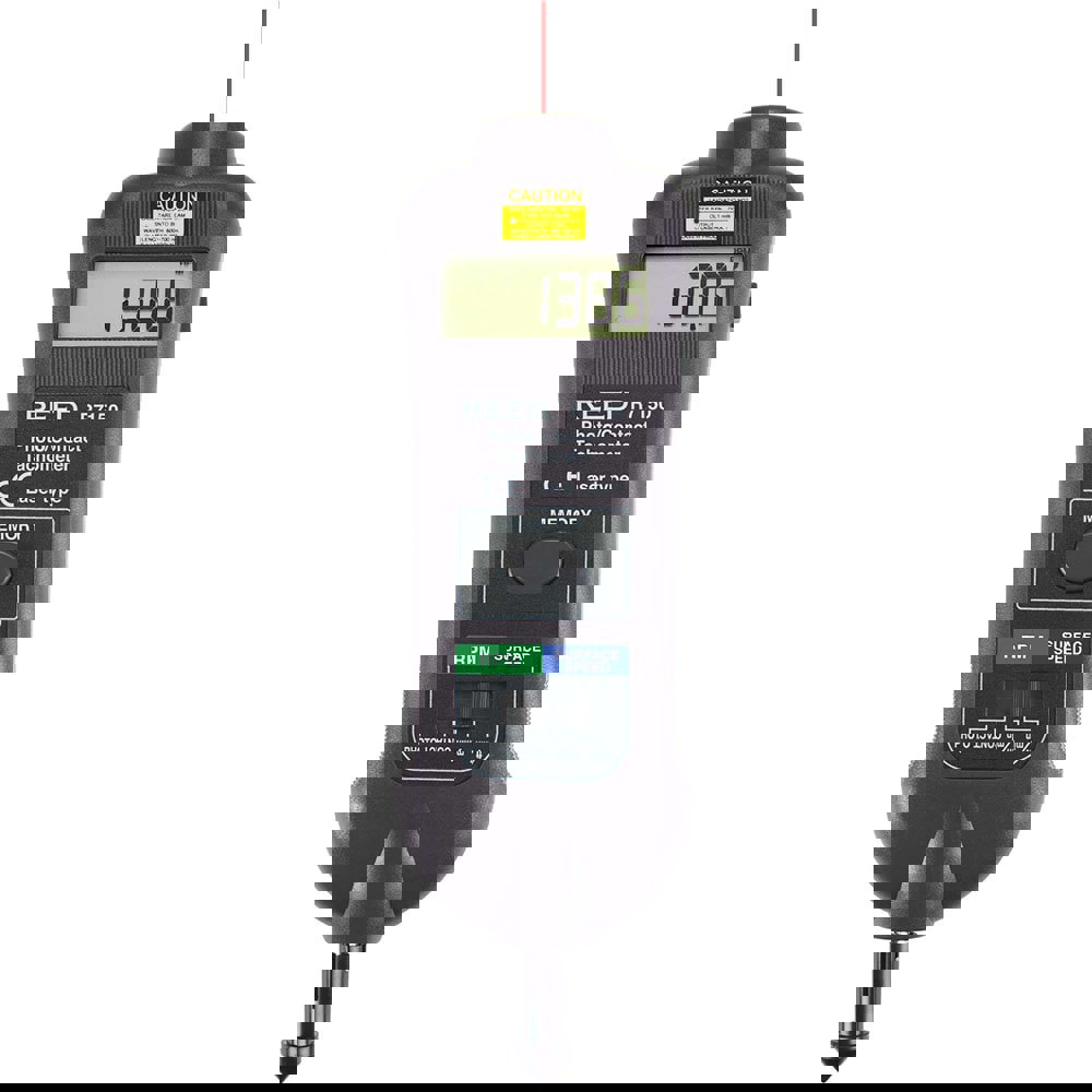 Tachometers; Type: Contact/Non-Contact; Minimum Measurement (RPM): 10.00; Maximum Measurement (RPM): 99999.00; Meter Length (mm): 215.00; Meter Length (Decimal Inch): 8.5000; Meter Width (mm): 65.00; Meter Width (Decimal Inch): 2.6000; Meter Thickness (mm