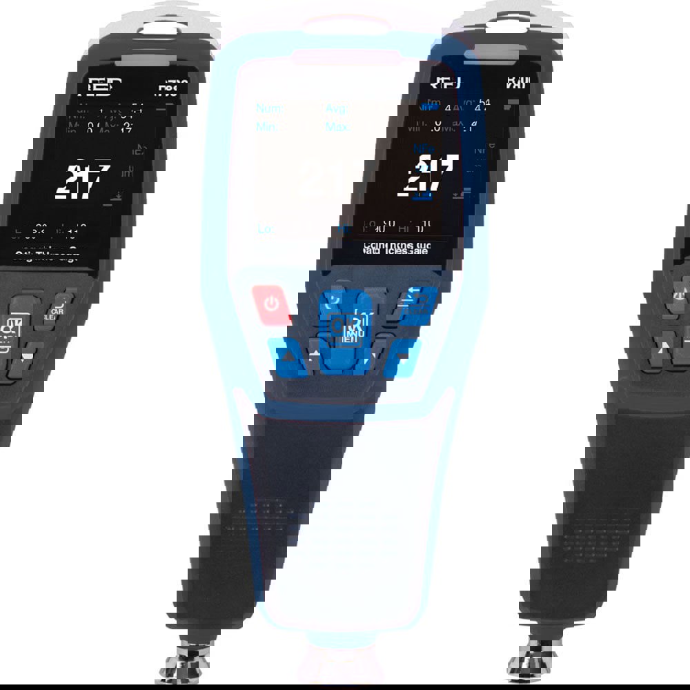 Coating Thickness Gages; Minimum Thickness Measurement: 0m ; Maximum Thickness Measurement: 1250m ; Accuracy: 13% +1m ; Probe Material: Carbide ; Base Material: Ferrous; Nonferrous ; Display Type: LCD