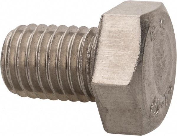 Hex Head Cap Screw: M14 x 2.00 x 20 mm, Grade 18-8 Stainless Steel, Uncoated
