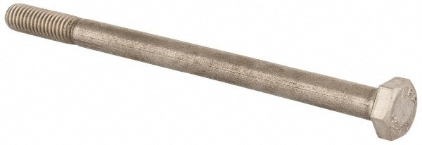 Hex Head Cap Screw: M6 x 1.00 x 90 mm, Grade 18-8 Stainless Steel, Uncoated