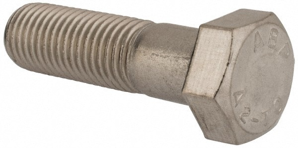 Hex Head Cap Screw: M20 x 2.50 x 70 mm, Grade 18-8 Stainless Steel, Uncoated