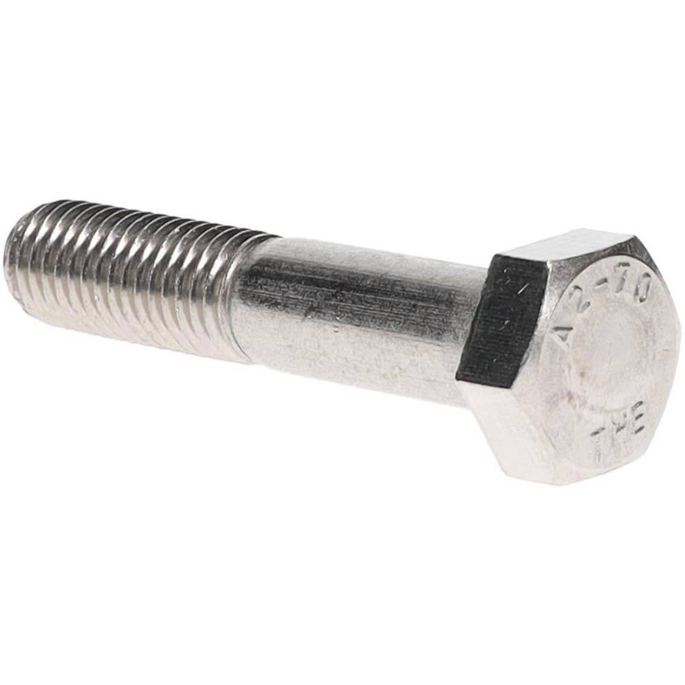 Hex Head Cap Screw: M14 x 2.00 x 70 mm, Grade 18-8 Stainless Steel, Uncoated