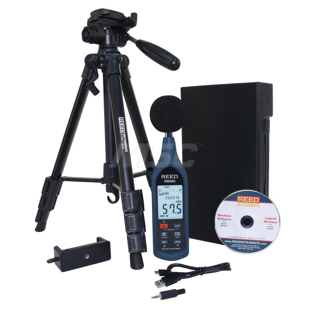 Sound Meters; Meter Type: Class 2 Sound Meter ; Maximum Decibel Rating: 130dB ; Minimum Decibel Rating: 30dB ; Frequency Weighting: A & C ; Display Type: LCD ; Accuracy: 11.4