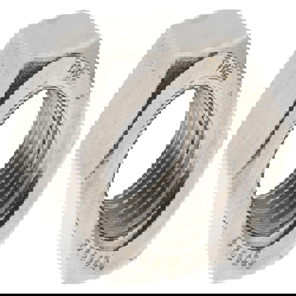 Hex Nut: 7/8-9, Grade 18-8 Stainless Steel, Uncoated