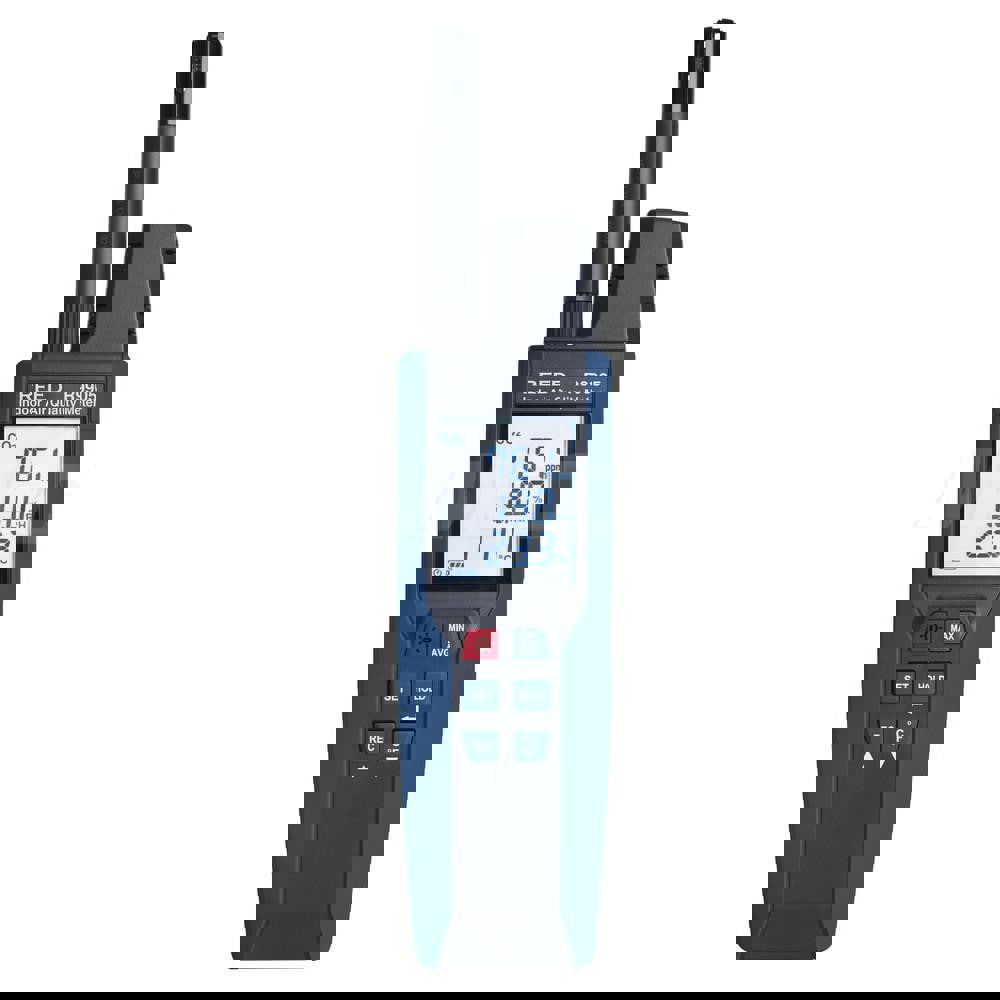 Natural Gas, Carbon Monoxide & Refrigerant Detectors; Type: Air Quality Meter; Function: Measures Carbon Dioxide (CO2), Temperature, Humidity & Automatically Calculates Time-Weighted Average & Short-Term Exposure Limit; Accuracy: 0 to 5000ppm: 1(75ppm +3%